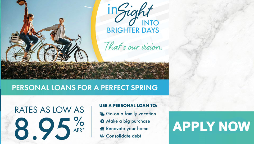 Peroanal loans for a perfect spring. Rates as low as 8.95% APR